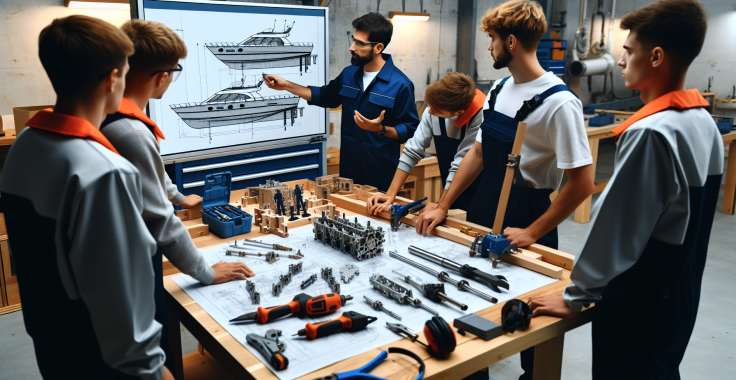 Kishajóalkatrész-javító tanfolyam